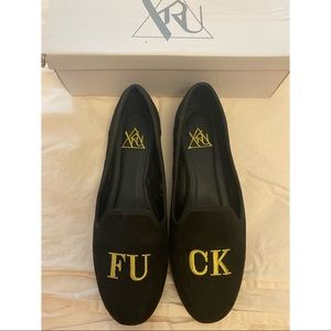 Lavish F*ck Black/Gold Loafers
